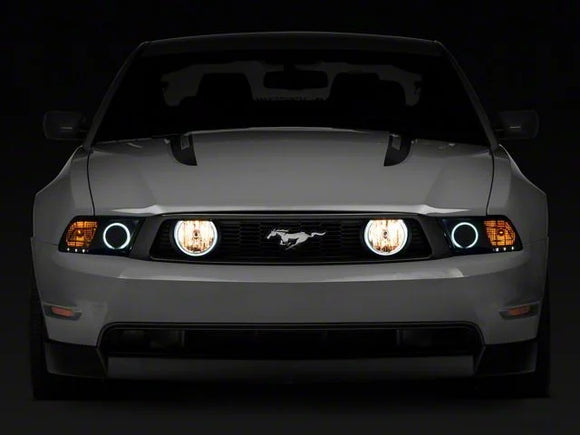 Raxiom 05-12 Ford Mustang GT LED Halo Fog Lights (Smoked)