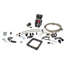 Snow Performance Gas Carb 4500 Flange Stage 1 Water Injection Kit (WOT SS Braided Lines w/o Tank)-1