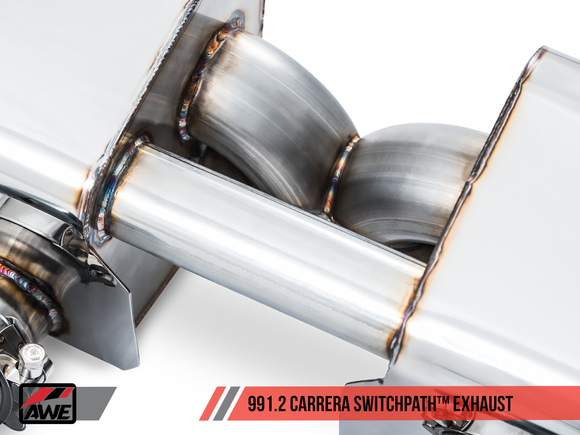 AWE SwitchPath™ Exhaust for 991.2 Carrera / S / GTS with PSE - Chrome Silver Tips