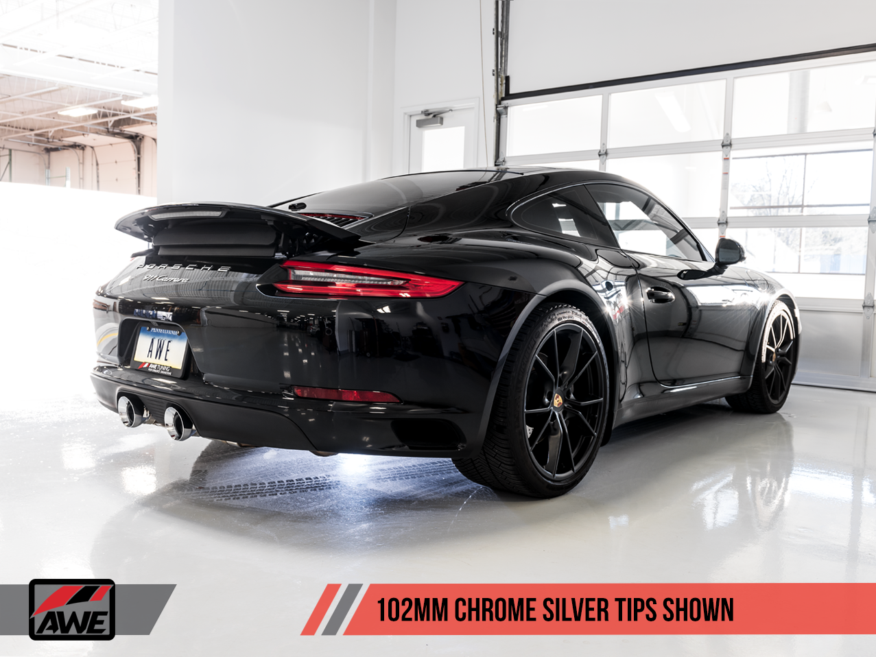 AWE SwitchPath™ Exhaust for 991.2 Carrera / S / GTS with PSE - Chrome Silver Tips