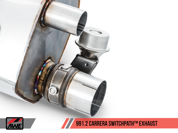AWE SwitchPath™ Exhaust for 991.2 Carrera / S / GTS with PSE - Chrome Silver Tips