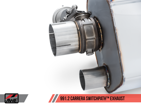 AWE SwitchPath™ Exhaust for 991.2 Carrera / S / GTS with PSE - Chrome Silver Tips