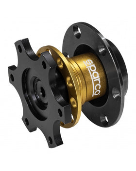 Sparco 6-Bolt Steering Wheel Quick Release - Gold