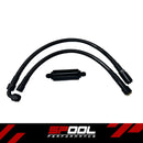 BMW [N54/N55] E9X/E8X/E6X High Performance Stainless Steel 10 Micron In-Line Filter Unit-1