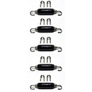 Stainless Bros Spring Tab Kit - 5 Pack SS304 (5 Springs 10 Hooks and 5 Black Silicone Sleeves)-1