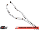 AWE Touring Edition Exhaust for Audi B9 SQ5 - Resonated - No Tips (Turn Downs)-4
