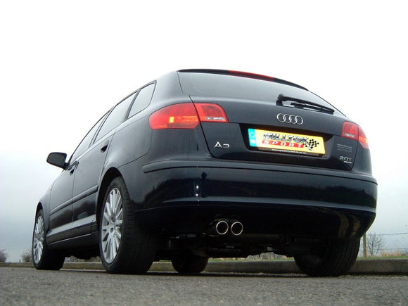 MILLTEK CAT-BACK AUDI A3 2004 2012 RESONATED (QUIETER)
