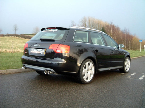 MILLTEK CAT-BACK AUDI S4 2004 2009 RESONATED / QUAD 76.2MM TAILPIPES