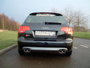 MILLTEK CAT-BACK AUDI S4 2004 2009 RESONATED / QUAD 76.2MM TAILPIPES-7