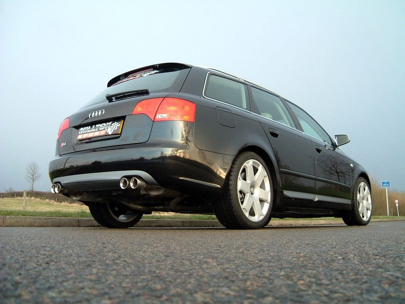 MILLTEK CAT-BACK AUDI S4 2004 2009 RESONATED / QUAD 76.2MM TAILPIPES - 0