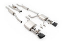 Audi RS4 B7 - V2 Valved Cat-Back with Active H Pipe and Cerakote Black Ovals-1