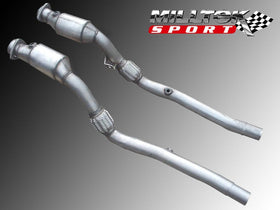 Milltek High Flow Sport Catalytic Converters - Tiptronic - B6 & B7 S4 4.2 V8 quattro - 0