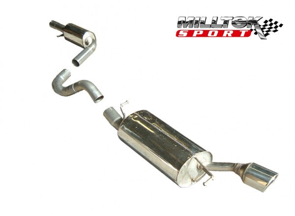 MILLTEK CAT-BACK AUDI TT 1998 2006 SINGLE OUTLET