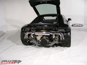 Milltek Cat Back Resonated - R8 V8 4.2 FSI quattro - Removes Secondary catalysts. Uses OEM tips - 0