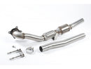 MILLTEK CAST DOWNPIPE WITH HJS HIGH FLOW SPORTS CAT AUDI A3 2008 2012 WITH HJS H-1