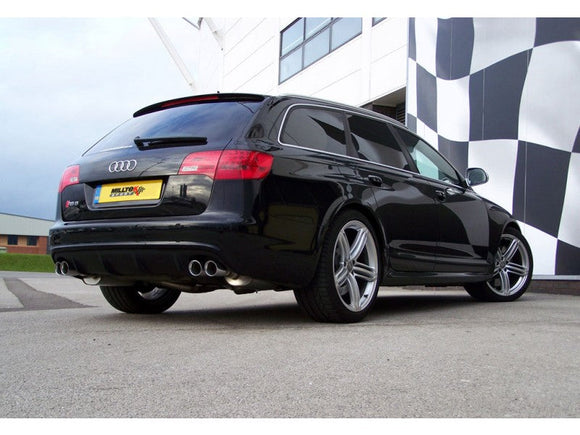 Milltek Cat Back Exhaust - Polished Quad Tips - RS6 C6 5.0 V10 biturbo quattro