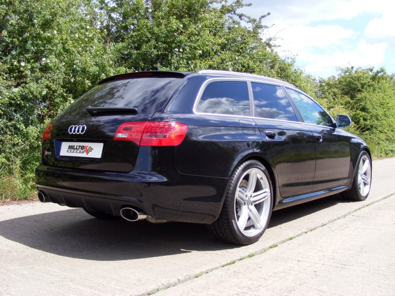 MILLTEK CAT-BACK AUDI RS6 2008 2010 DUAL-OVAL