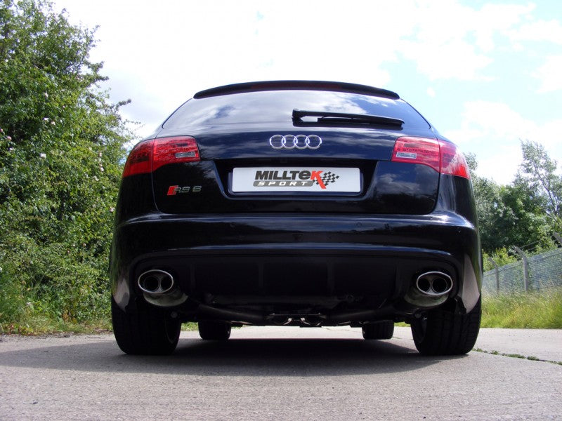 MILLTEK CAT-BACK AUDI RS6 2008 2010 DUAL-OVAL