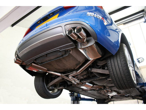 MILLTEK CAT-BACK AUDI S4 2009 2012 EC-APPROVED. QUAD POLISHED TIPS.