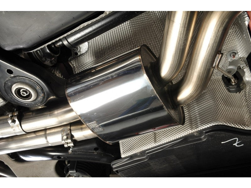 MILLTEK CAT-BACK AUDI RS5 2010 2015 RESONATED (QUIETER). USES OE TAILPIPE TRIMS