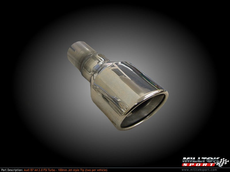MILLTEK CAT-BACK AUDI A4 2005 2008 NON-RESONATED (LOUDER) WITH 100MM DETACHABLE