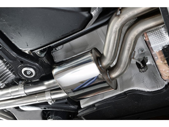 MILLTEK CAT-BACK AUDI RS4 2012 2020 RESONATED (QUIETER). USES OE TAILPIPE TRIMS