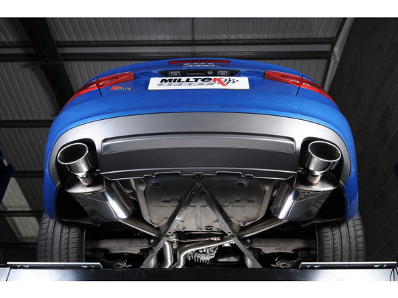 MILLTEK CAT-BACK AUDI S5 2009 2011 EC-APPROVED. DUAL POLISHED OVAL TIPS