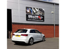 MILLTEK CAT-BACK AUDI A3 2013 2020 RESONATED (QUIETER). POLISHED TIPS. EC-APPROV-1