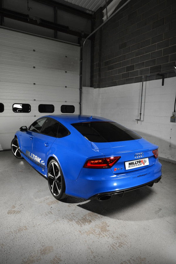 Milltek Non-Resonated Valvesonic Tubo Back Exhaust - Audi RS7