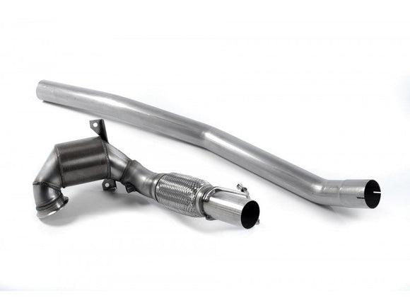 MILLTEK LARGE BORE DOWNPIPE AND HI-FLOW SPORTS CAT AUDI S3 2013 2020 EC-APPROVED