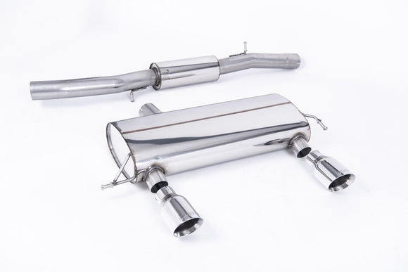 MILLTEK CAT-BACK AUDI TT 1998 2006 3-INCH RACE SYSTEM. RESONATED (QUIETER). POLI