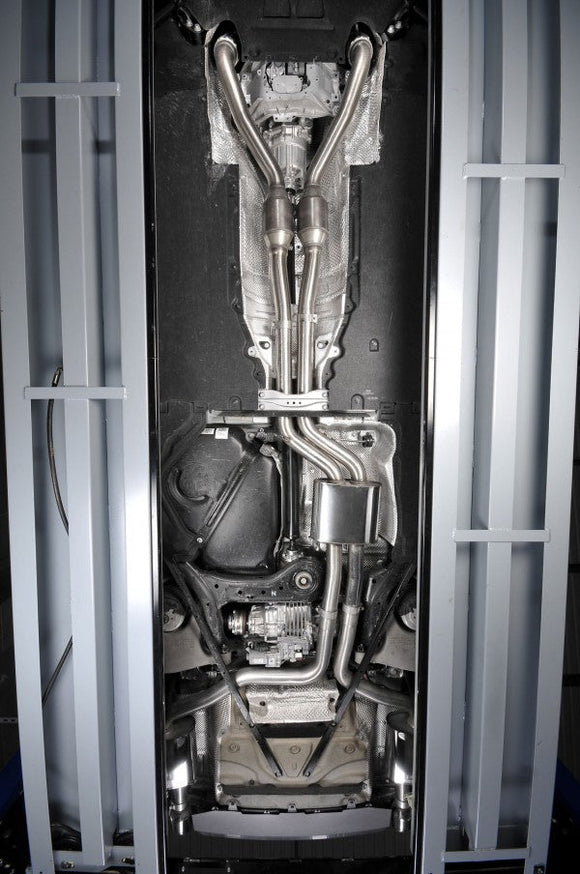 MILLTEK CAT-BACK AUDI S6 2012 2020 RESONATED (QUIETER) WITH CERAKOTE BLACK TIPS.