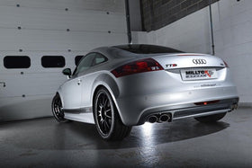 Milltek Non-Resonated Cat-Back Race Exhaust With Cerakote Black Tips - Audi TTS Quattro Mk2 - 0
