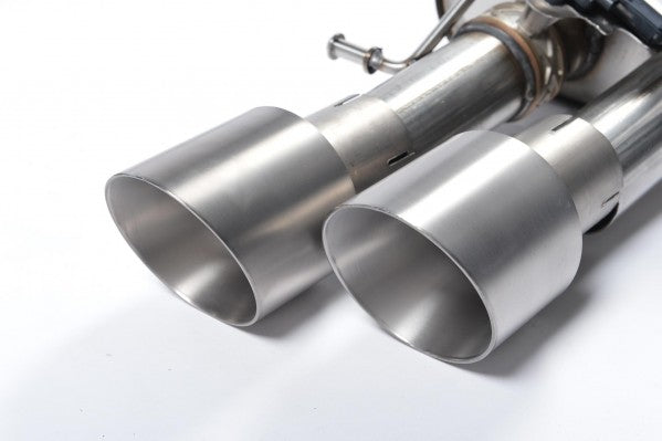 MILLTEK CAT-BACK AUDI S8 2013 2020 RESONATED (QUIETER). TITANIUM TIPS