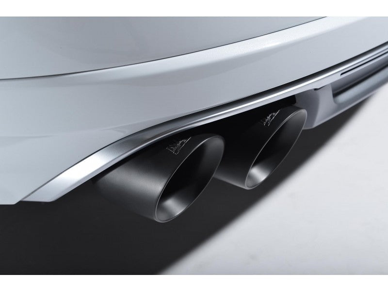 MILLTEK CAT-BACK AUDI S8 2013 2020 NON-RESONATED (LOUDER). CERAKOTE BLACK TIPS