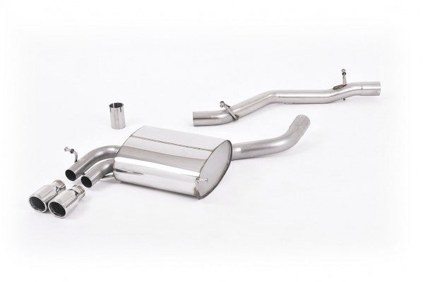 MILLTEK CAT-BACK AUDI A3 2003 2012 NON-RESONATED (LOUDER)