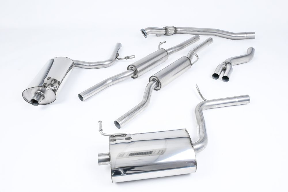 MILLTEK CAT-BACK AUDI A4 2003 2005 RESONATED (QUIETER) WITH 90MM GT90 DETACHABLE