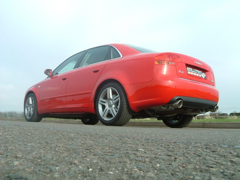 Milltek Cat Back Resonated Exhaust With Dual GT100 Tips - Audi A4 2.0 TFSI B7 2WD - 0