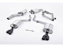 MILLTEK CAT-BACK AUDI S4 2009 2012 EC-APPROVED. QUAD CERAKOTE BLACK TIPS-1