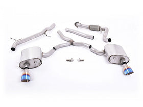 MILLTEK CAT-BACK AUDI A4 2016 2020 NON RESONATED (LOUDER) WITH DUAL GT-100 BURNT