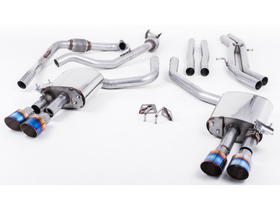 MILLTEK CAT-BACK AUDI S4 2016 2020 CAT BACK NON-RESONATED (LOUDER) WITH QUAD GT-