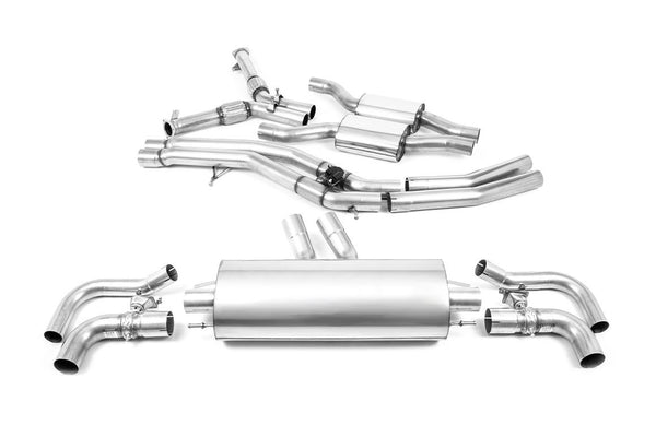 Milltek 3" Cat-Back Exhaust System - Audi / V8 / 4.0TT / 4M / RSQ8 - 0
