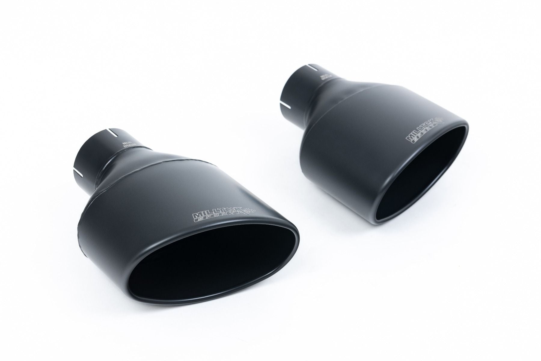 MILLTEK EXHAUST - CAT BACK NON-RESONATED (RACE -LOUDER) WITH CERAKOTE BLACK OVAL