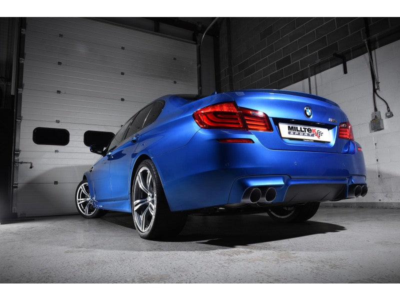 MILLTEK CAT-BACK BMW 5 SERIES 2011 2020 CERAKOTE BLACK TIPS (EC APPROVED)