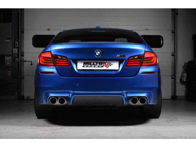 MILLTEK CAT-BACK BMW 5 SERIES 2011 2020 CERAKOTE BLACK TIPS (EC APPROVED)