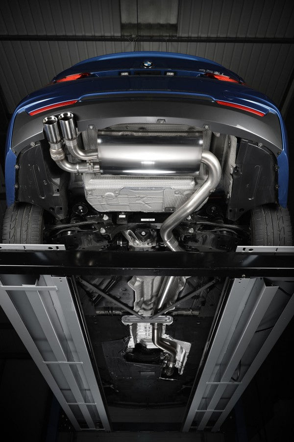 MILLTEK CAT-BACK BMW 4 SERIES 2014 2020 435I-STYLE DUAL-OUTLET. RESONATED (QUIET - 0