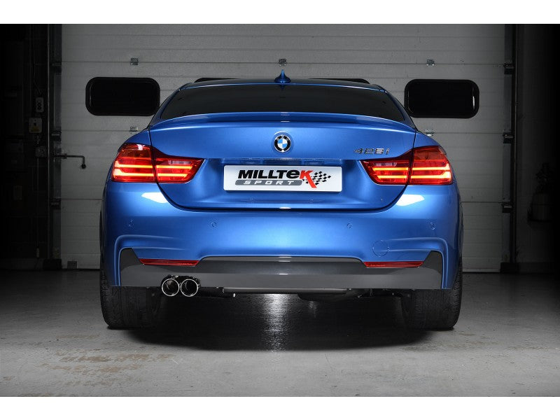 MILLTEK CAT-BACK BMW 4 SERIES 2014 2020 435I-STYLE DUAL-OUTLET. NON-RESONATED (L - 0