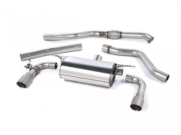 MILLTEK CAT-BACK BMW 2 SERIES 2014 2020 RACE SYSTEM. TITANIUM TIPS