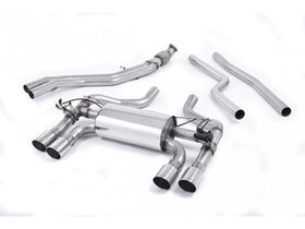 MILLTEK CAT-BACK BMW 2 SERIES 2016 2020 HOLLOWTEK TWIN VALVED SYSTEM WITH POLISH