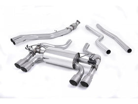 MILLTEK CAT-BACK BMW 2 SERIES 2016 2020 HOLLOWTEK TWIN VALVED SYSTEM WITH TITANI